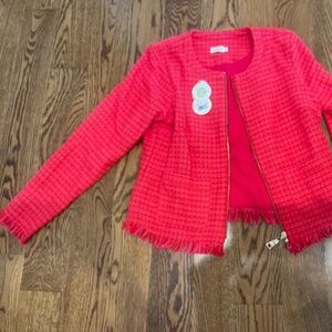 Tweed Red and Pink Jacket
